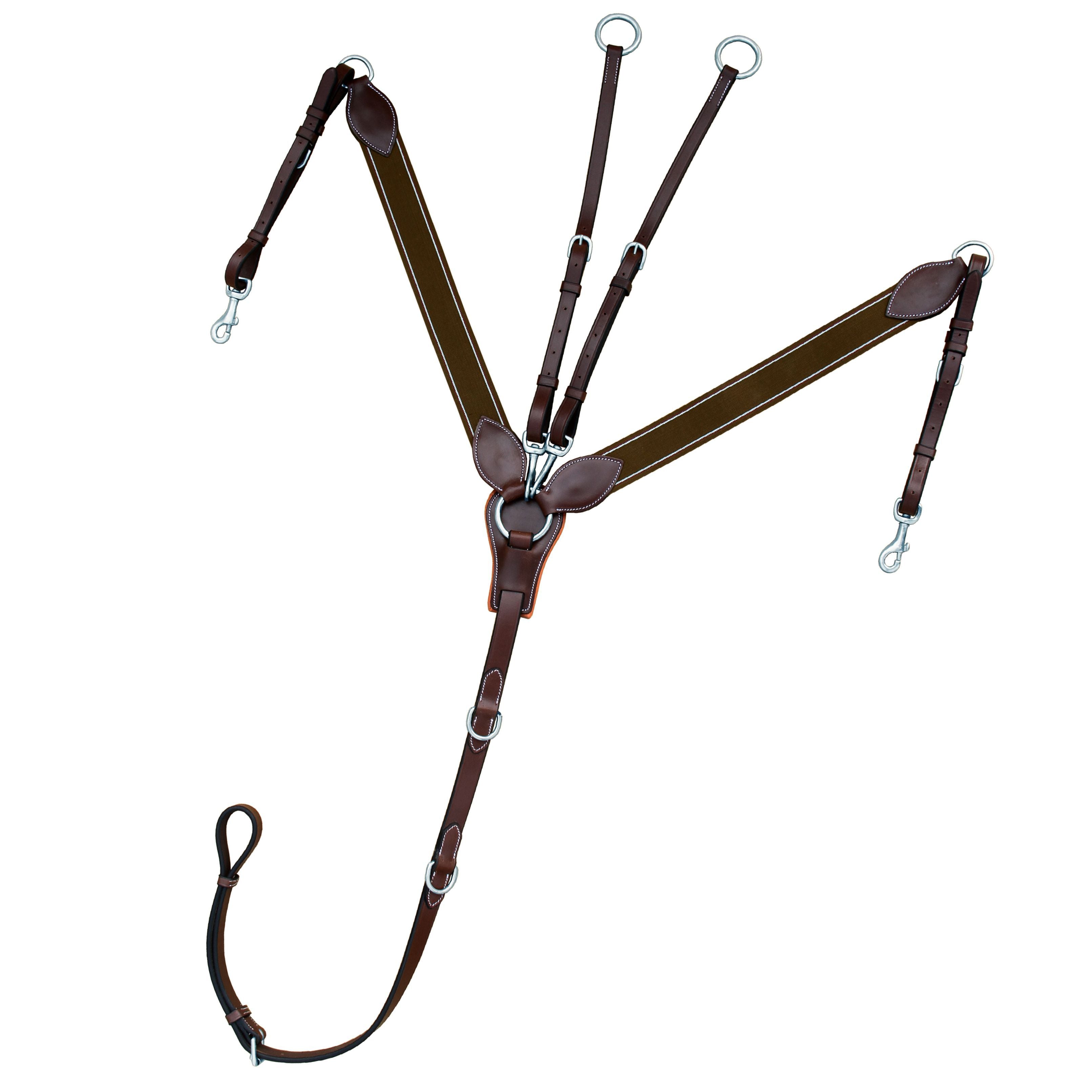 ExionPro Wide Elastic 3 Point Breastplate - Matching Elastic by Bridles & Reins - alternate view 3