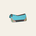 HILASON Western Wool Felt Horse Saddle Pad W/ Distressed Wear Leather | for Horses