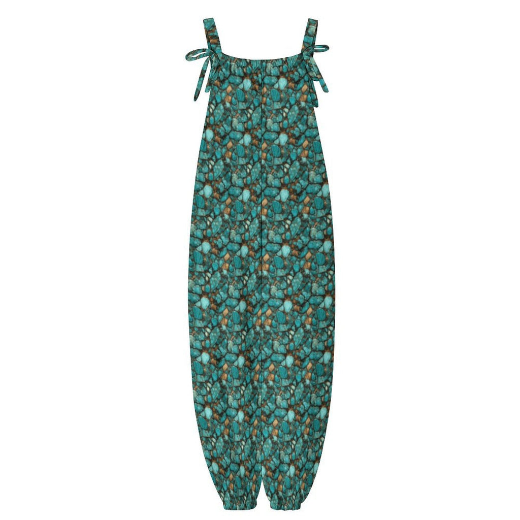 Baha Ranch All Turquoise Overalls Jumpsuit by Baha Ranch Western Wear - product image 5