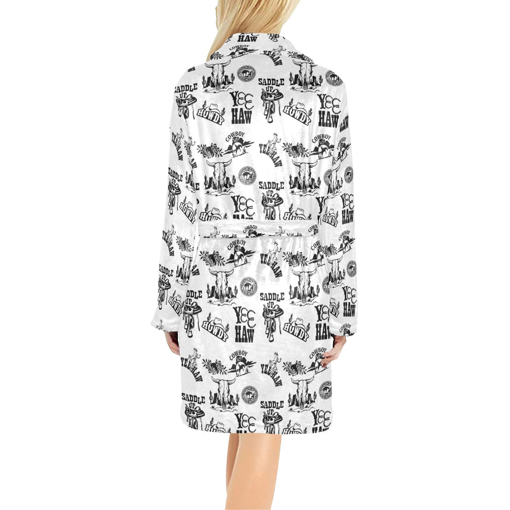 Baha Ranch Cowboy Print Women's Western Bath Robe by Baha Ranch Western Wear - product image 2