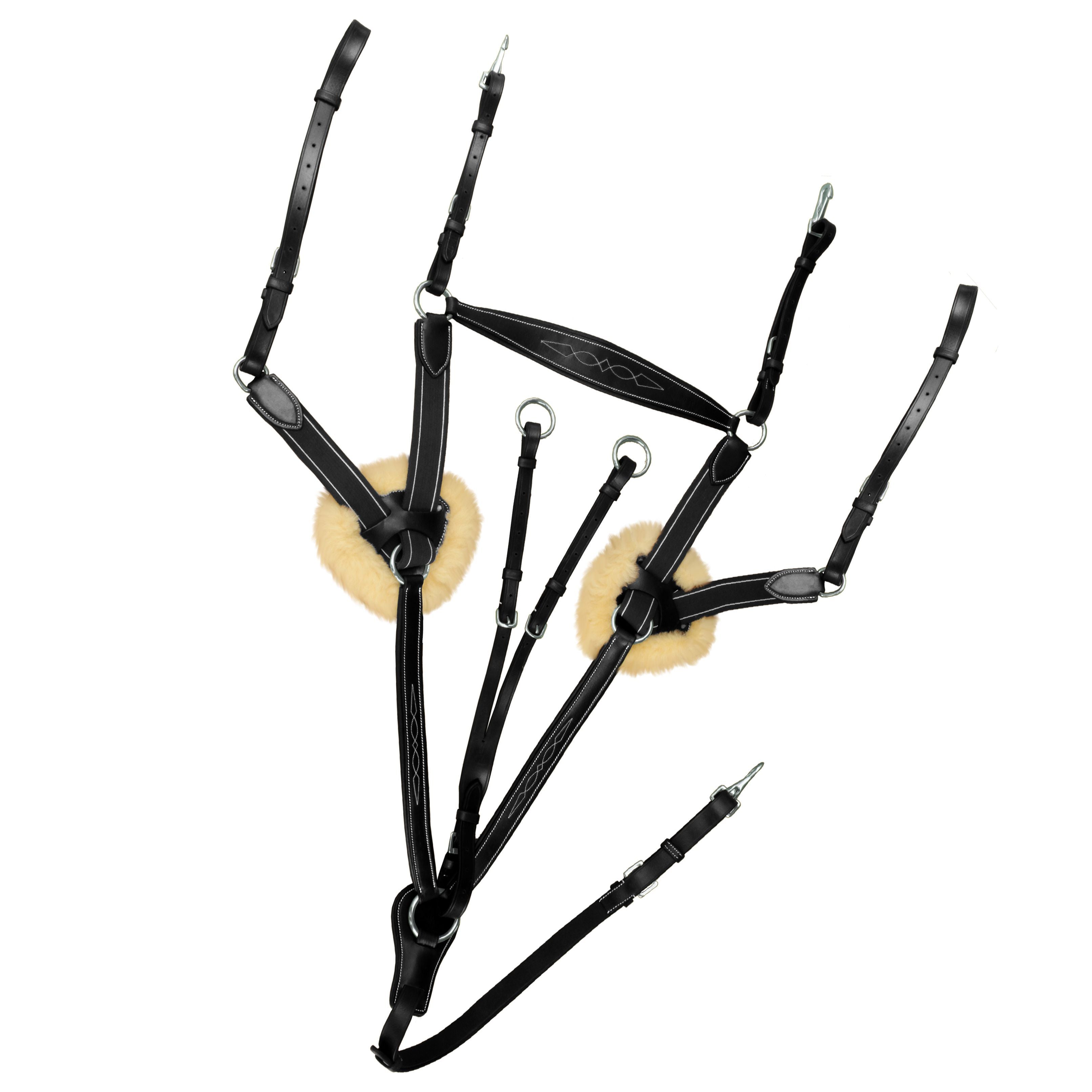 ExionPro 5 Point Breastplate - Matching Elastic by Bridles & Reins - alternate view 2
