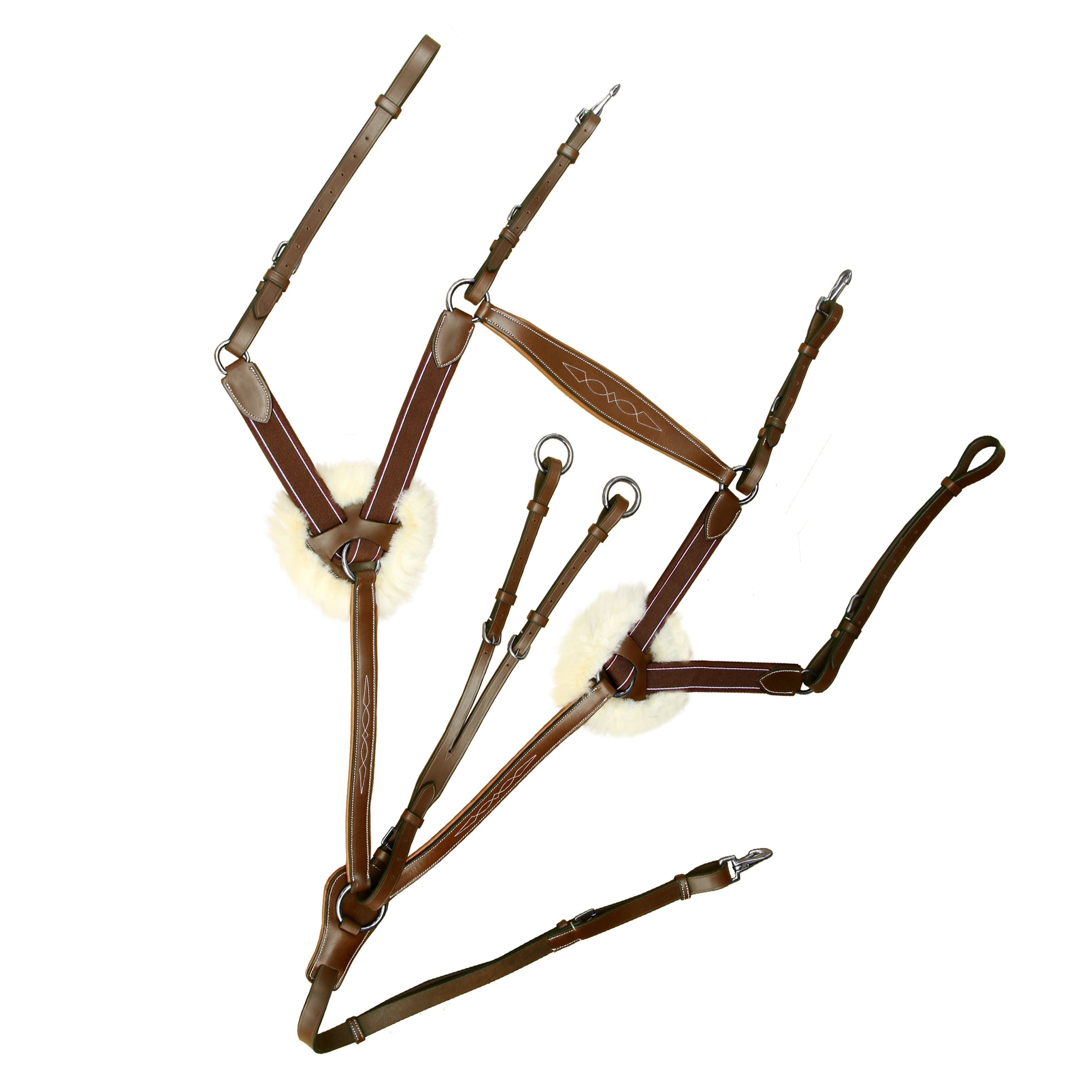 ExionPro 5 Point Breastplate - Matching Elastic by Bridles & Reins - alternate view 4
