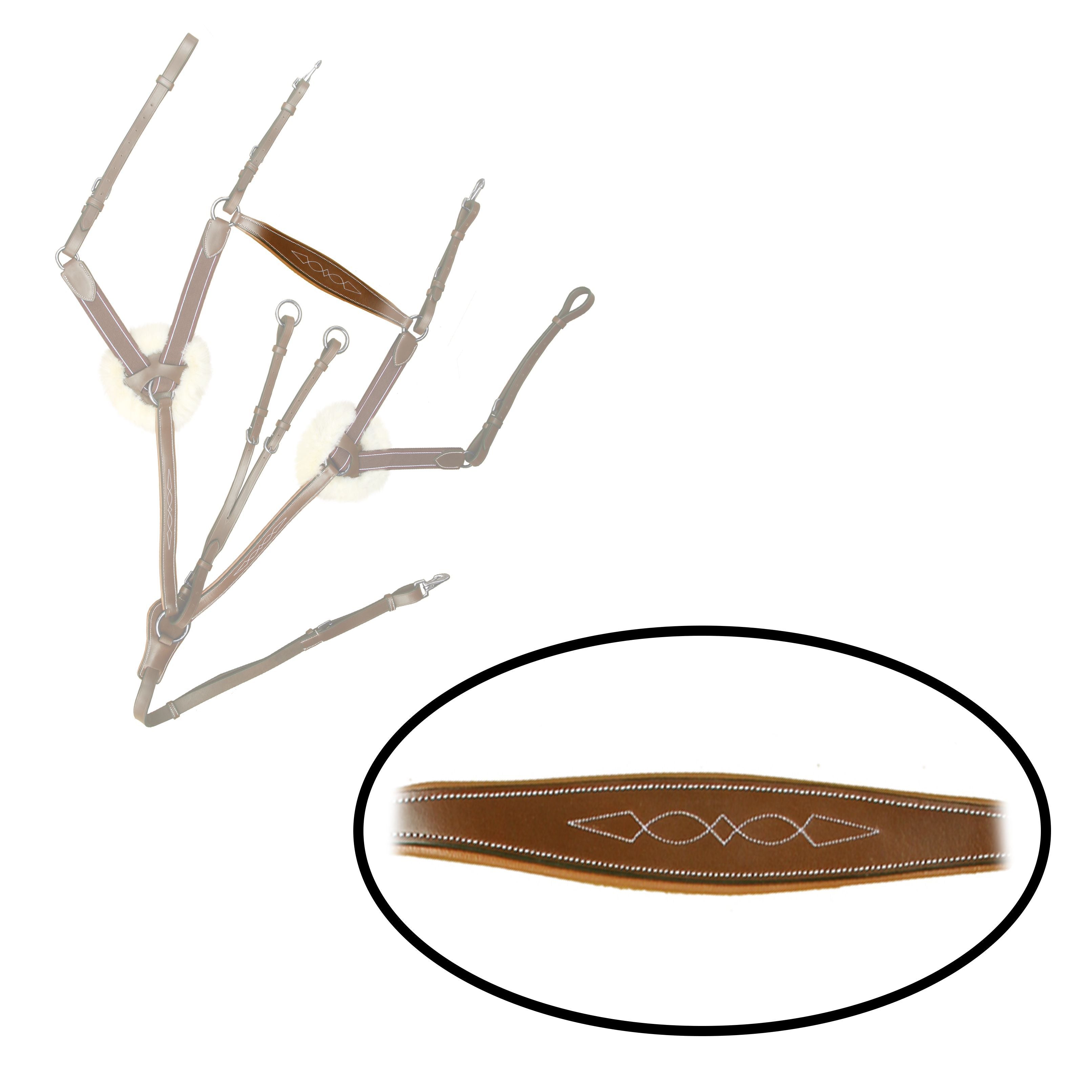 ExionPro 5 Point Breastplate - Matching Elastic by Bridles & Reins - alternate view 11