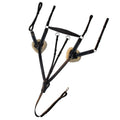 ExionPro 5 Point Breastplate - Navy Blue Elastic with White Lines by Bridles & Reins