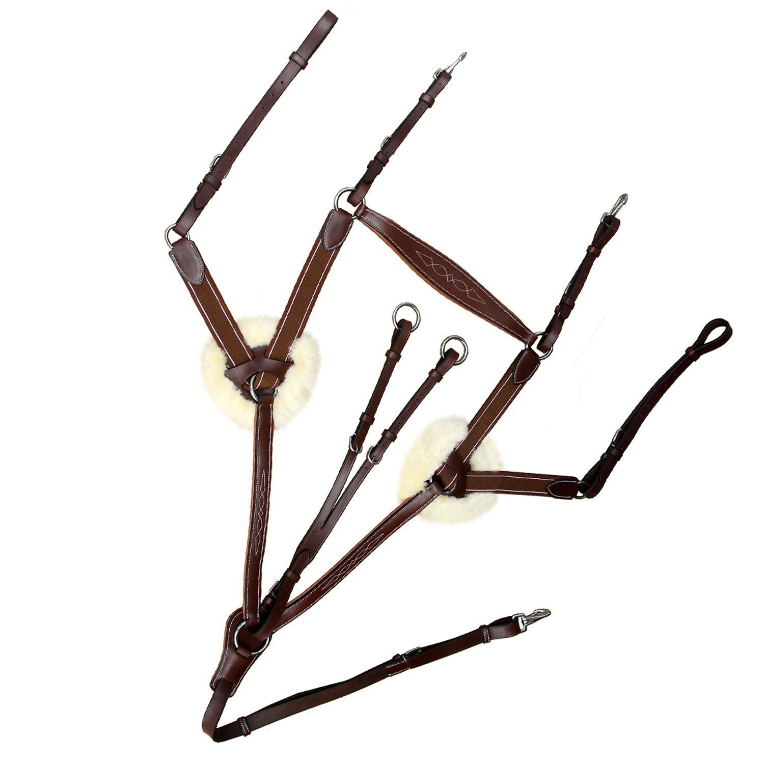ExionPro 5 Point Breastplate - Matching Elastic by Bridles & Reins - alternate view 3