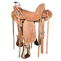 Western Horse Wade Saddle American Leather Ranch Roping Tan Hilason