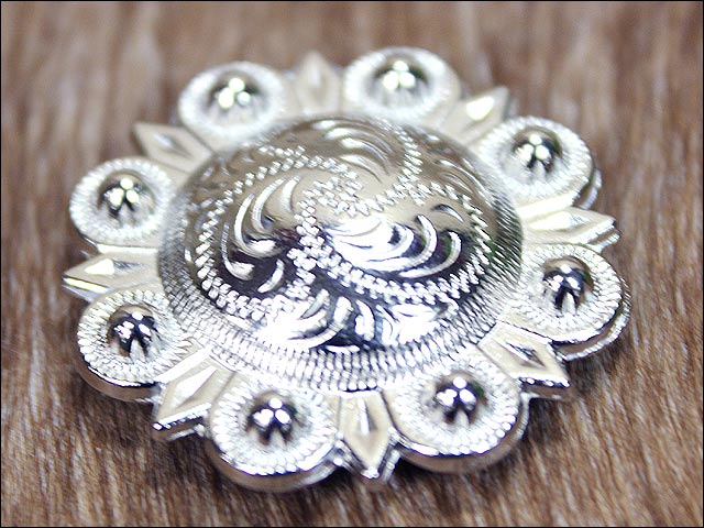 HILASON Western Screw Back Concho Nickle Finishberry Saddle Bling Cowgirl | Belt Slotted Conchos