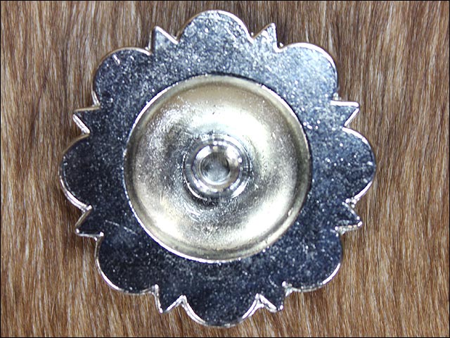 HILASON Western Screw Back Concho Nickle Finishberry Saddle Bling Cowgirl | Belt Slotted Conchos