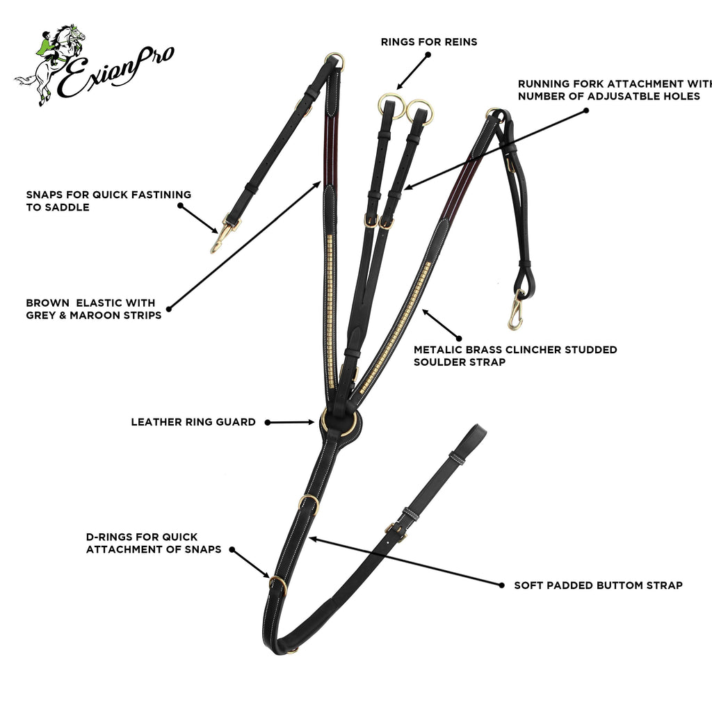 ExionPro SS / Brass Clincher Breastplate by Bridles & Reins - alternate view 5