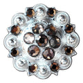 Hilason Western Berry Conchos Glass Rhinestones Bling 1.5" Tack Cowgirl