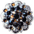 Black And Brown Crystals Berry Headstall Saddle Cowgirl Hilason