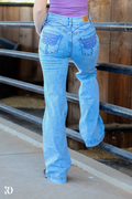 Cheyenne Trousers Acid Wash Purple Pocket