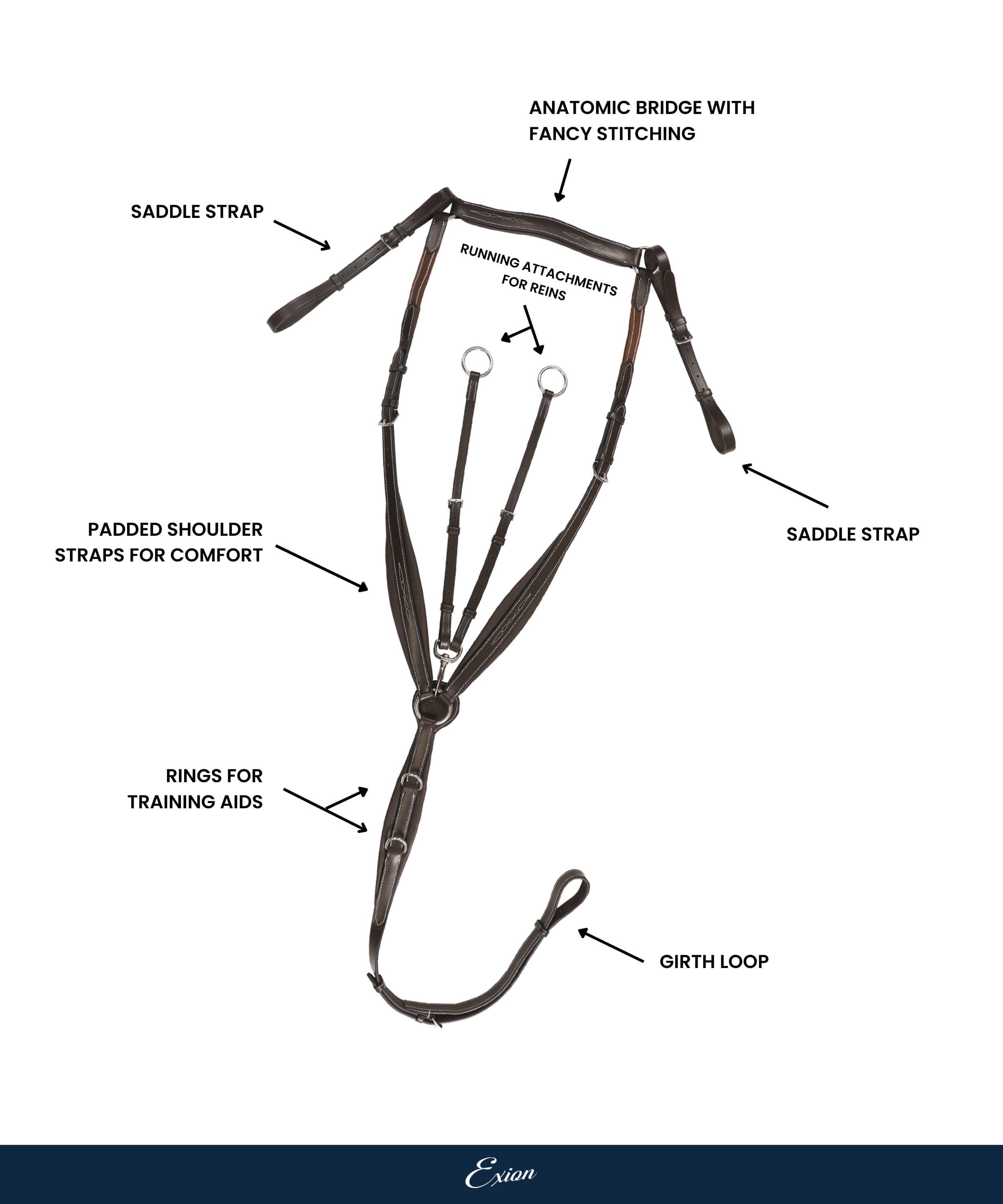 ExionPro Wings Breastplate by Bridles & Reins - alternate view 4