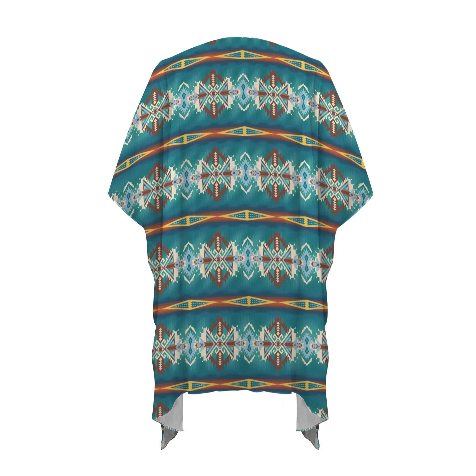Baha Ranch Teal Aztec Duster Kimono Coverup by Baha Ranch Western Wear - product image 5