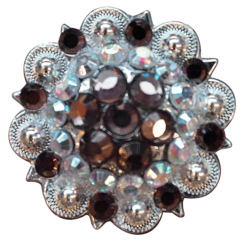 Brown Ab Crystals Berry Headstall Saddle Tack Bling Hilason