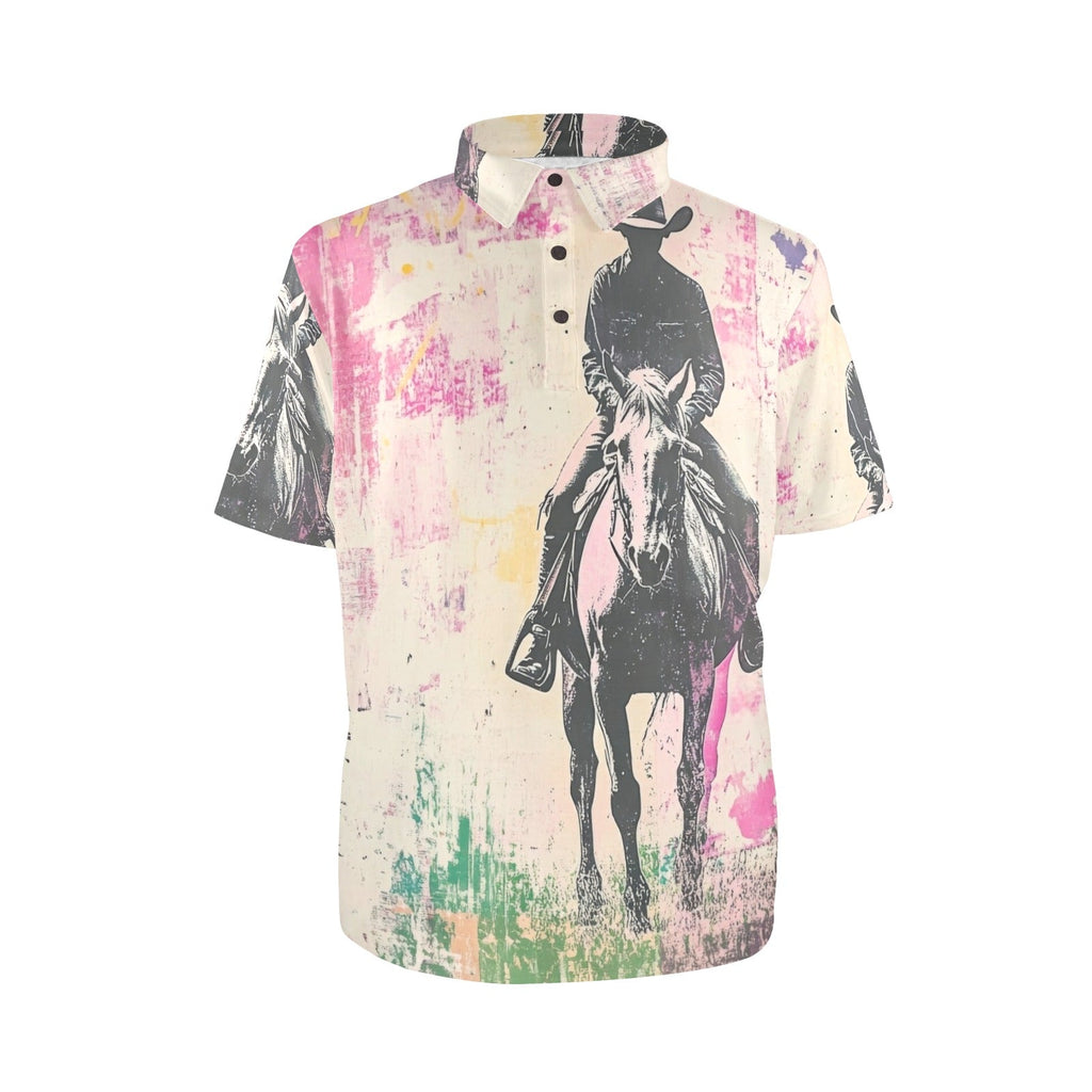 Baha Ranch Retro Pop Western Trail Ride Polo Shirt by Baha Ranch Western Wear - product image 10