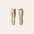 34" Horze Ella Womens Pull On Knee Patch Breeches Soft Slightly Stretchy Tan