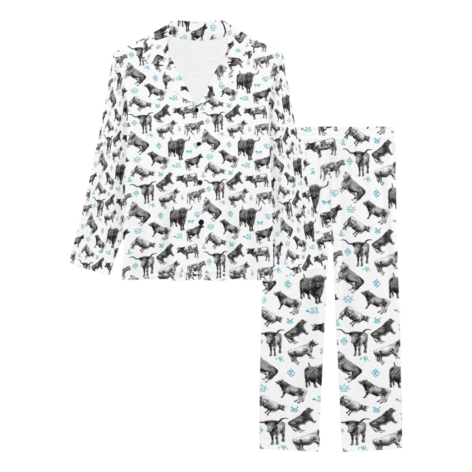 Baha Ranch Cattle and Brands Women's Western Pajama Set by Baha Ranch Western Wear - product image 3