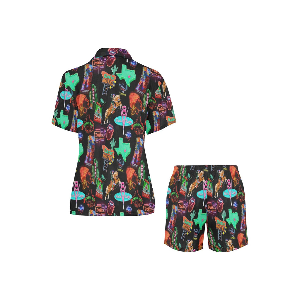 Baha Ranch Vegas Neon Women's Western Pajama Set by Baha Ranch Western Wear - product image 3