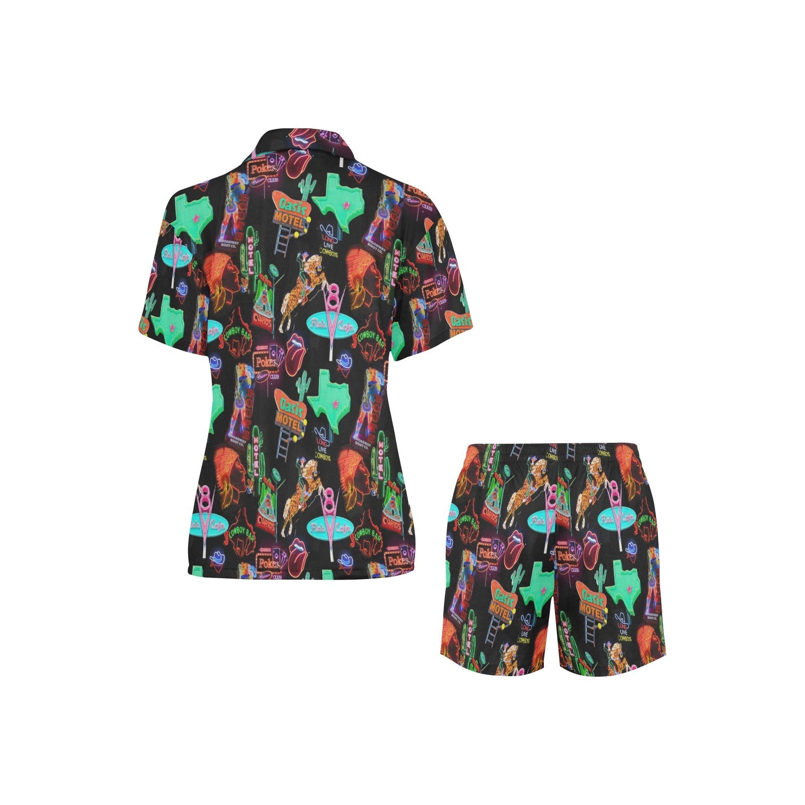 Baha Ranch Vegas Neon Women's Western Pajama Set by Baha Ranch Western Wear - product image 3