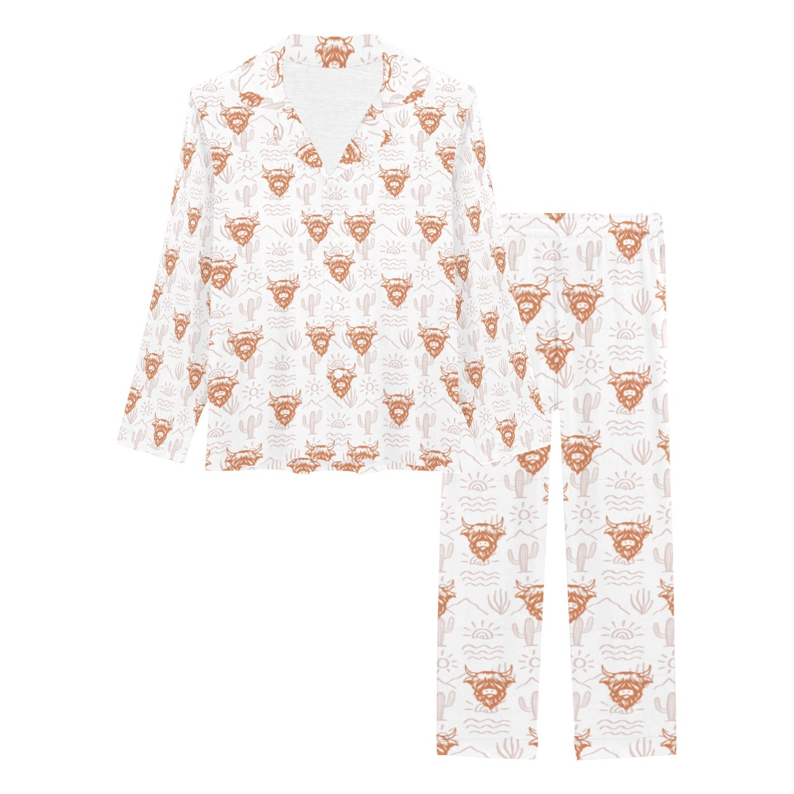 Baha Ranch Highland Cactus Women's Western Pajama Set by Baha Ranch Western Wear - product image 3