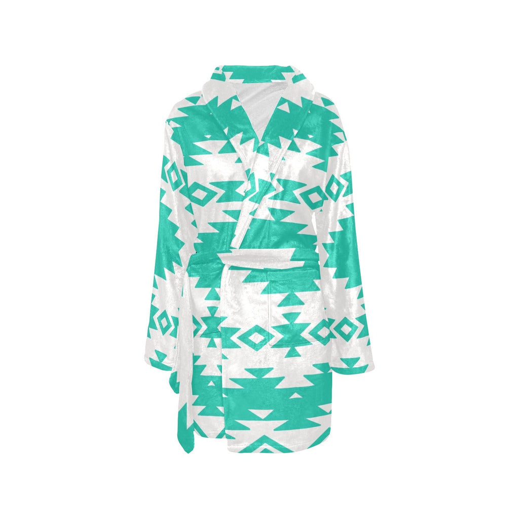 Baha Ranch Turquoise Aztec Women's Western Bath Robe by Baha Ranch Western Wear - product image 3