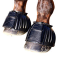Large Professional Choice Easy On Rubber Horse Bell Boots Black