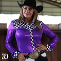 Finish Line Purple Sparkle Rodeo Shirt