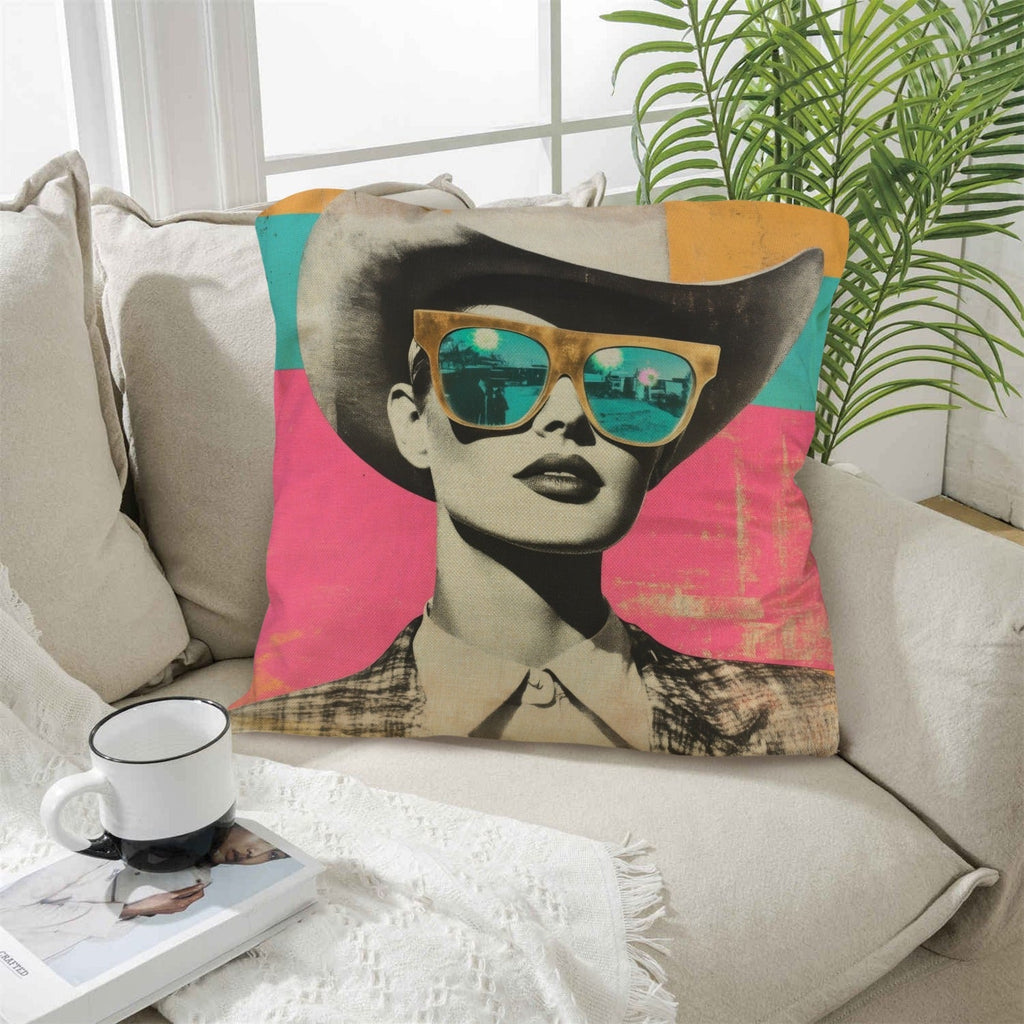 Baha Ranch Retro Pop Western Cool Cowgirl Pillow Case Made in America by Baha Ranch Western Wear - product image 5