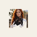 Black and Orange Floral Wild Rag - Western Scarf