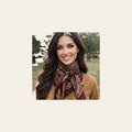 Brown and Orange Paisley Wild Rag - Western Scarf