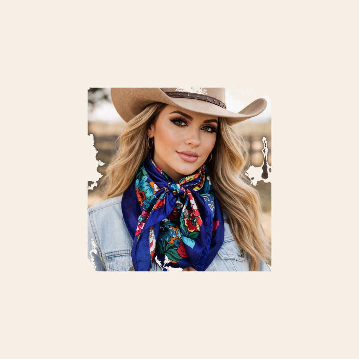 Colorful Paisley Wild Rag - Western Scarf