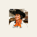 Orange Paisley Wild Rag - Western Scarf