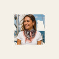 Pink and White Safari Wild Rag - Western Scarf