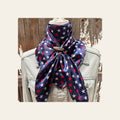 35X35" Red, White & Blue USA Star Wild Rag | Scarf - W169 Slide WRC3463C