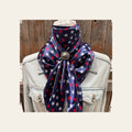 35X35" Red, White & Blue USA Star Wild Rag | Scarf - W174 Slide #WRC3463E