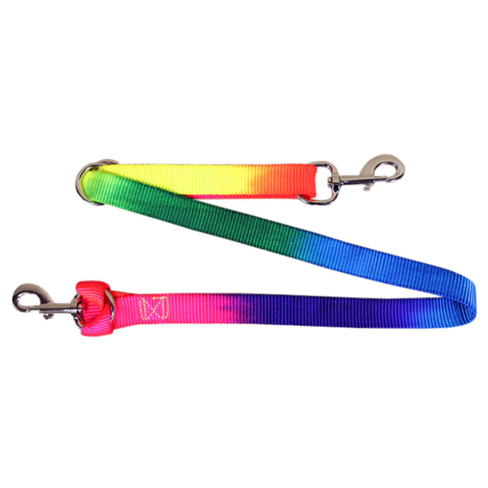 Hilason Rainbow 2 Ply Nylon Tie Down Nickel Plt. Hardware W. H. Tk. –