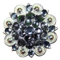 Black Daimond Crystals Berry Headstall Saddle Hilason