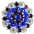 Hilason Berry Glass Bling Screw-Back Concho