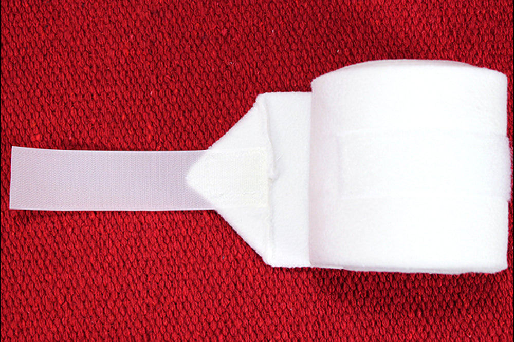 Classic Equine Polo Leg Wraps, Set of 4 — White