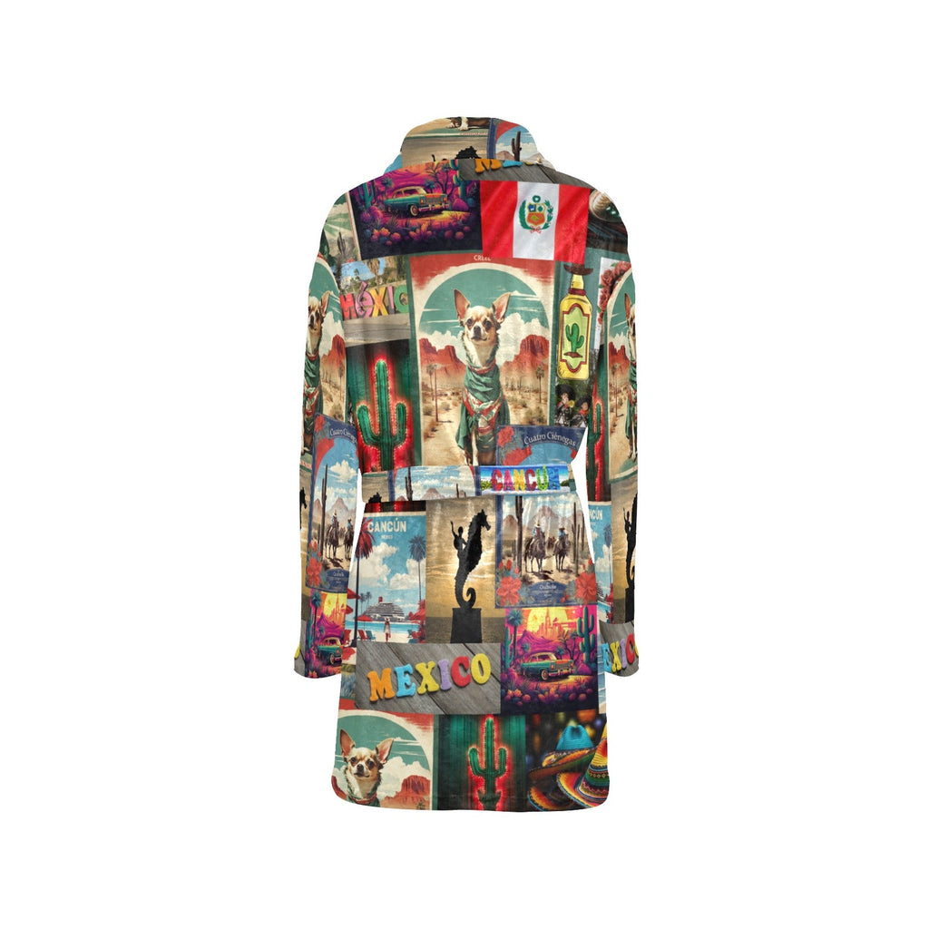 Baha Ranch Colores de Mexico The Love of Mexico Fleece Robe by Baha Ranch Western Wear - product image 4