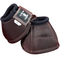 Small Classic Equine Dyno Horse No Turn Bell Boots Pair Chocolate