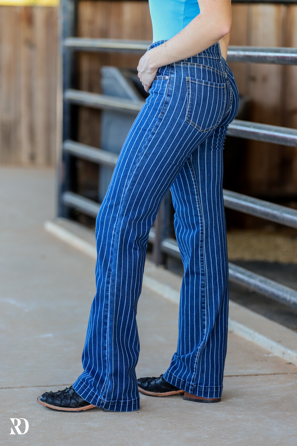 Stevie Trouser - Pinstripe — view 5
