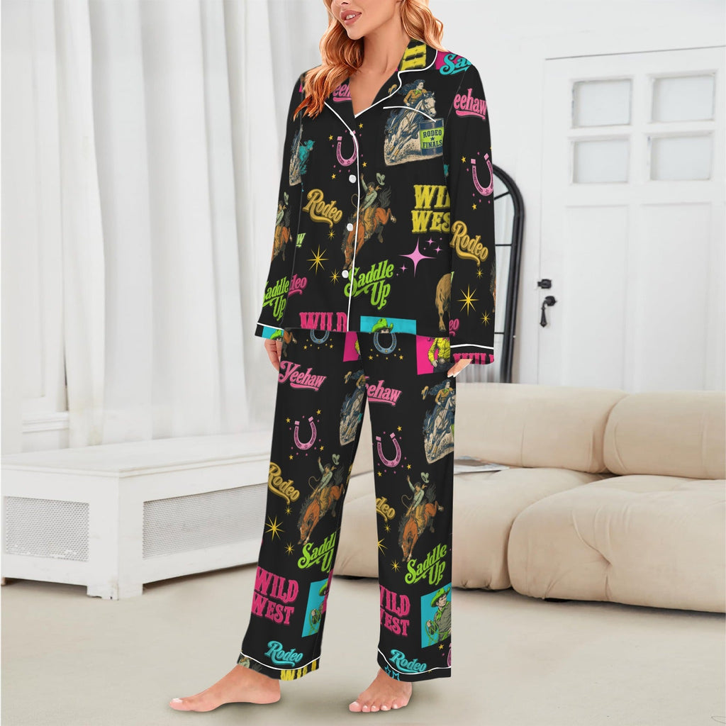 Baha Ranch The Last Round Up Satin Pajama Set by Baha Ranch Western Wear - product image 4