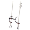 Weaver Leather Nylon Rope Gag Bridle | Stitched Latigo Ear Sweet Iron Sliding Bit with Copper Roller