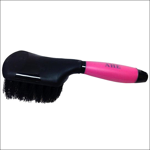 Gel Handle Bucket Brush W/ 11/2In. Pp Bristles Anti Slip Handle Pink Black