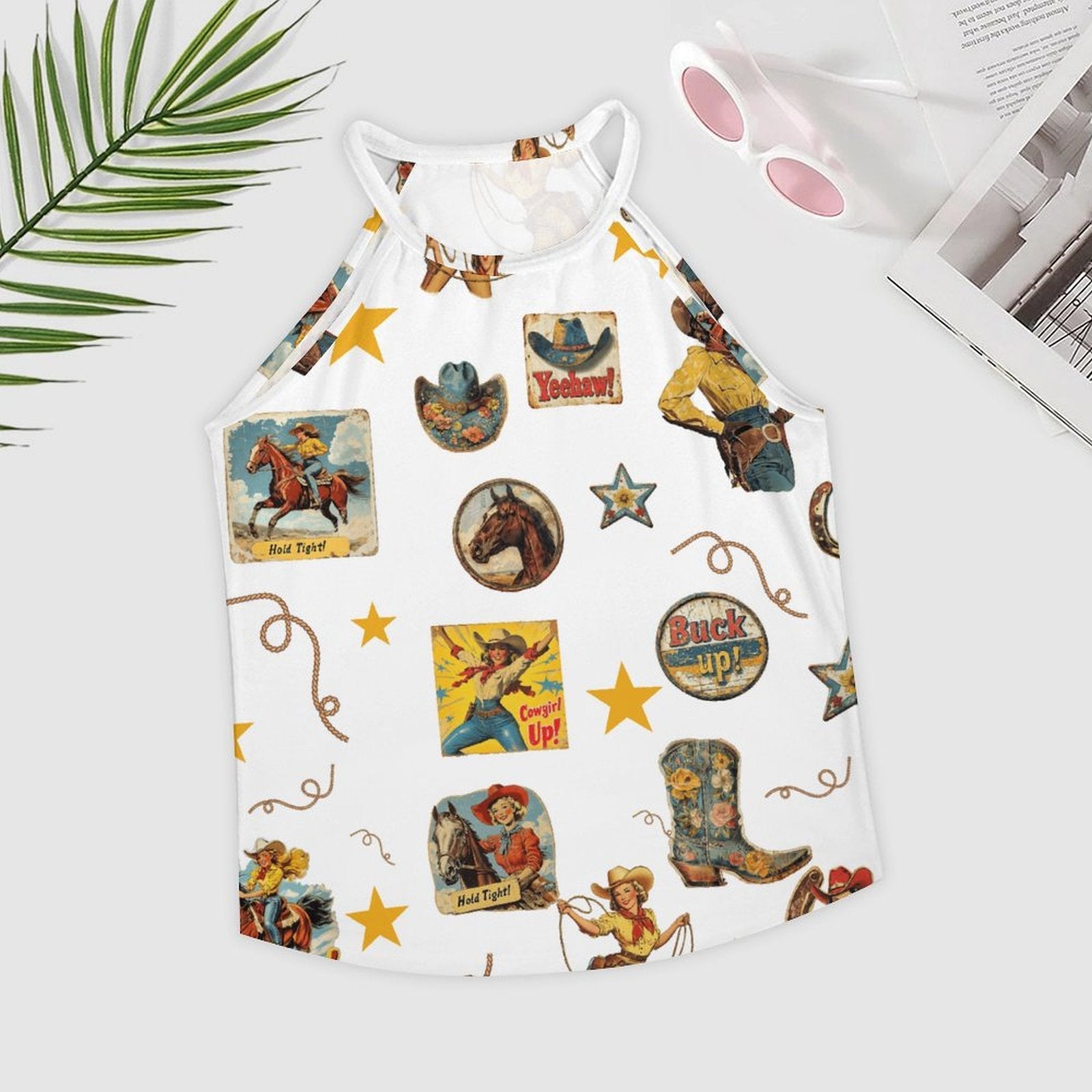 Baha Ranch Vintage Cowgirl Collage Western Tank Top by Baha Ranch Western Wear - product image 2
