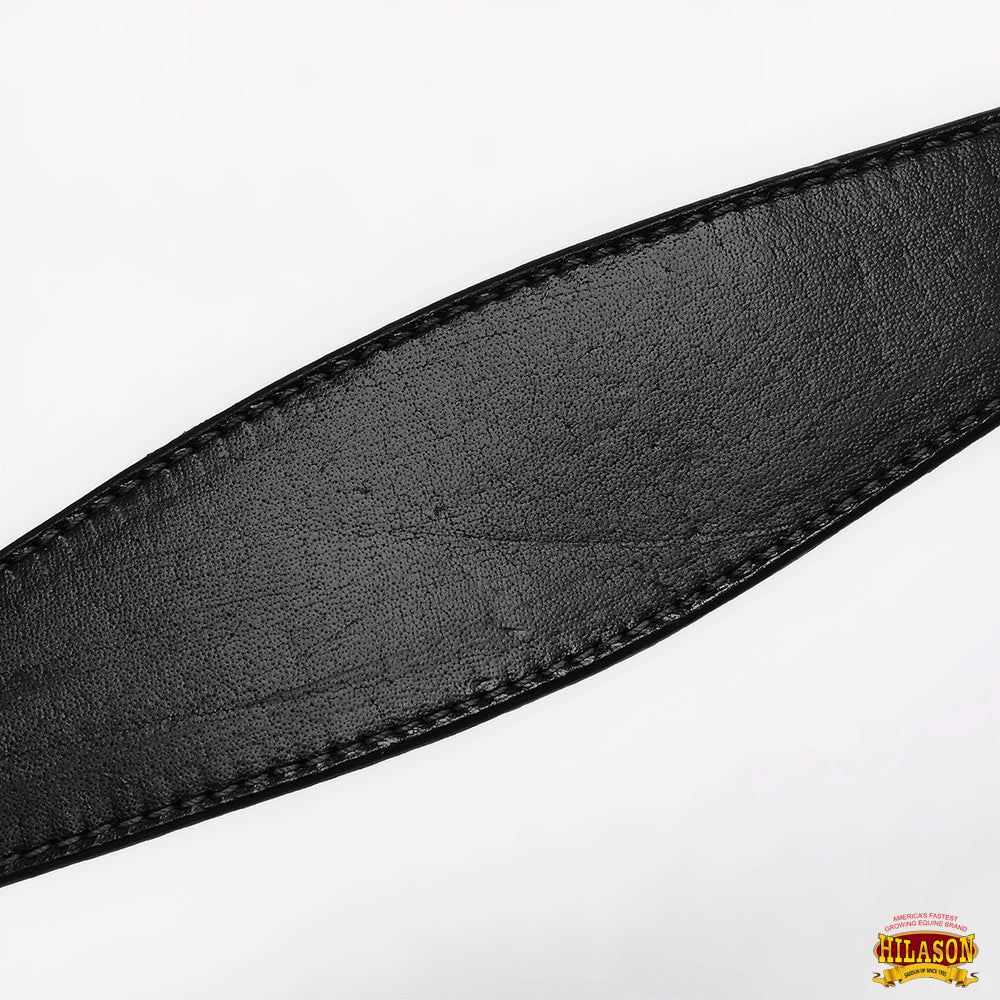 HILASON Western Horse Headstall Breast Collar Set Genuine American Leather Plain Black | For Horses