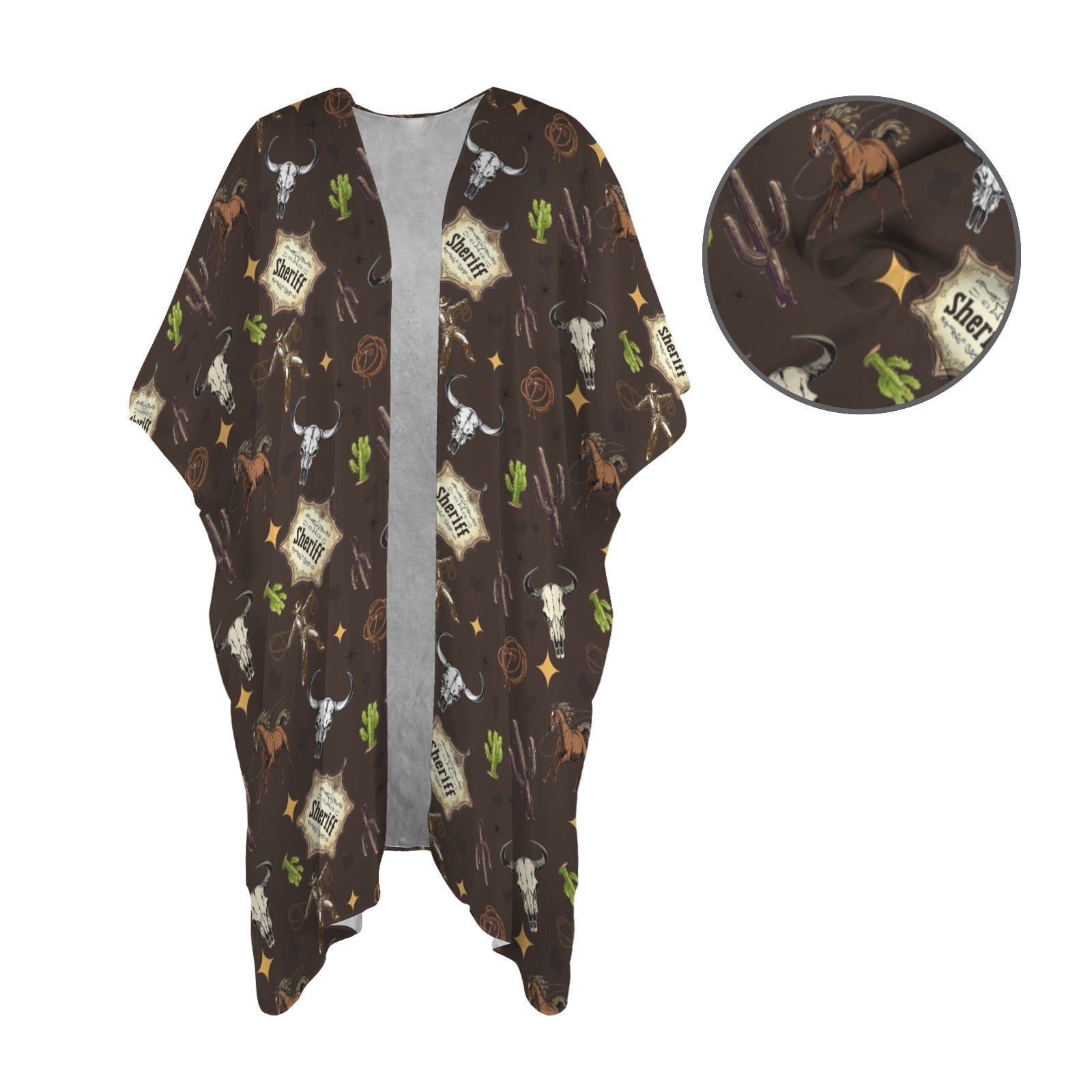 Baha Ranch Western Kimono Duster Coverup by Baha Ranch Western Wear - product image 4
