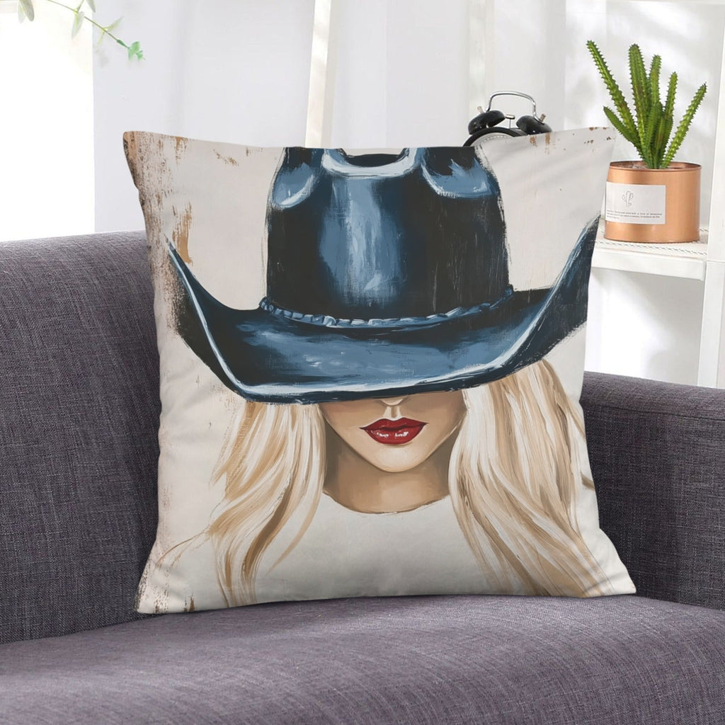 Baha Ranch Cowgirl Blonde Velvety Soft Throw Pillow Case Made in America by Baha Ranch Western Wear - product image 8